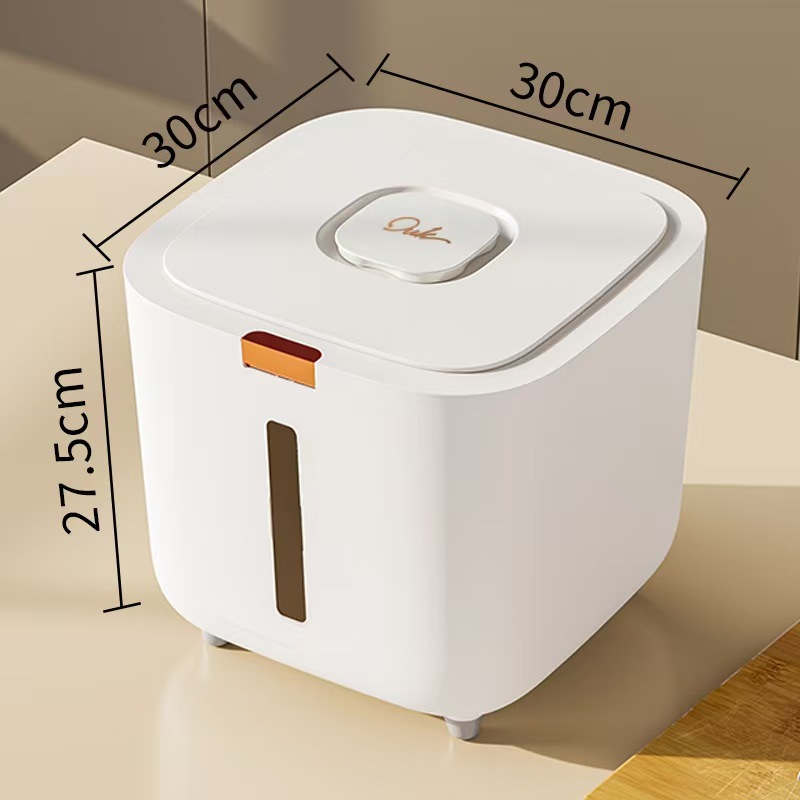 30-pound spring-loaded sealed rice bucket