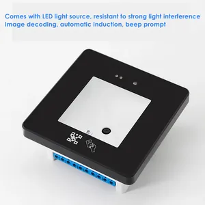 Código QR 125Khz EM Lector de tarjetas RFID Control DE ACCESO Lector de tarjetas Escáner USB Wiegand RS232 485 2D Código QR Escáner de código de barras - Product Image 2