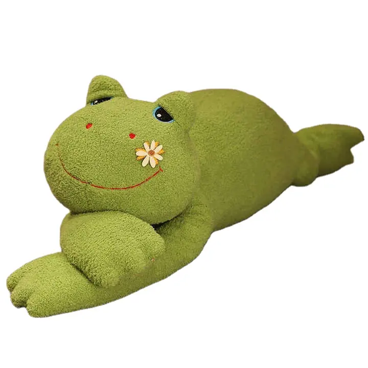 Juguete de peluche de rana grande de 100cm, Rana bonita verde, animal de peluche gordito de peluche colorido, juguete de peluche de rana bonita