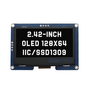 Genyu beyaz/mavi/sarı/yeşil 2.42 inç OLED LCM 4 PIN IIC I2C SSD1309 sürücü 2.42 "128x64 nokta OLED ekran modülü - Product Image 1