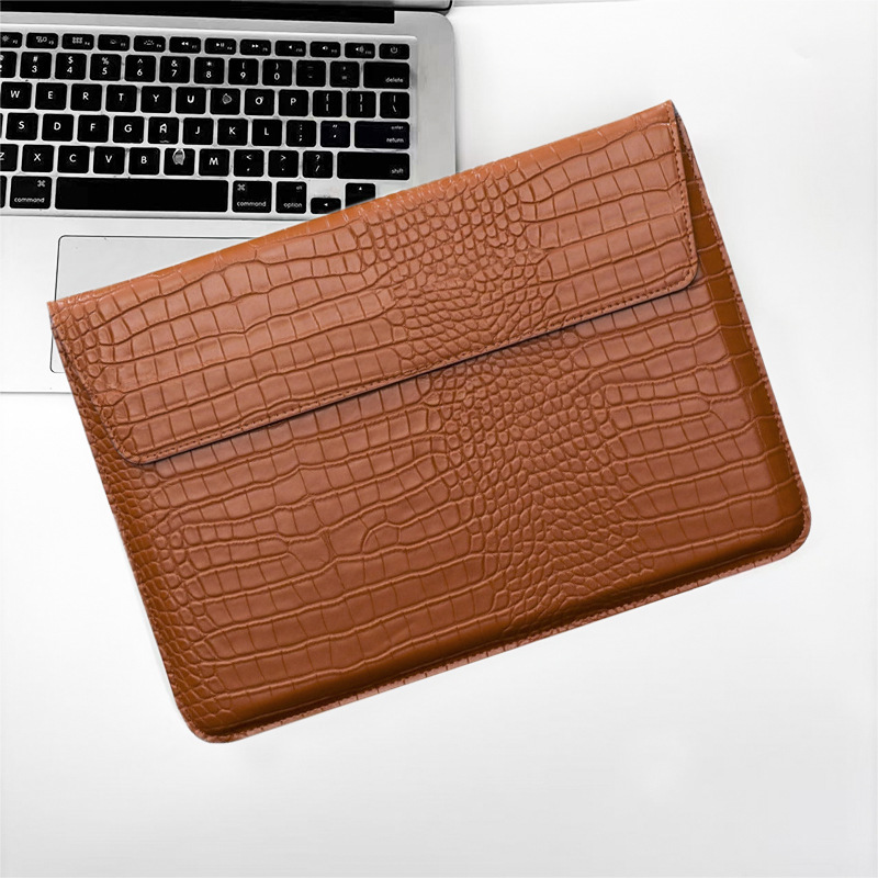 Crocodile patterned brown