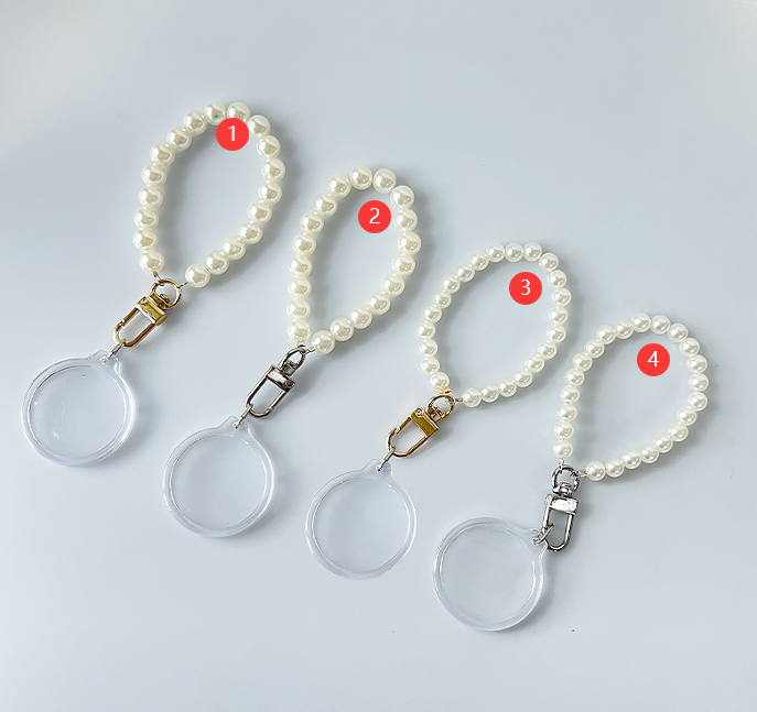 White beads