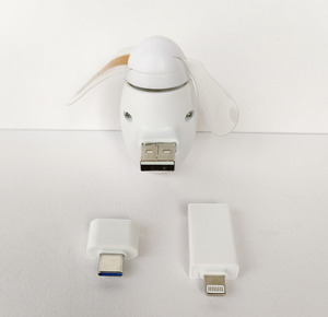 Пользовательские программы USB светодиодный вентилятор, портативный мини-мобильный телефон охлаждения Usb вентилятор с iPhone и адаптерами Type-C - Product Image 4