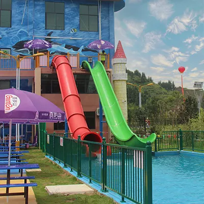 Holiday resort parque aquático fiberglass água slide fabricante