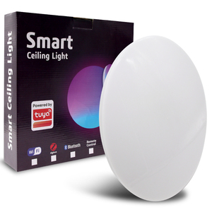 Tuya โคมไฟเพดานทรงกลม WIFI + BLE 300mm 24W RGB + CW พร้อมควบคุมผ่านแอปโทรศัพท์ - Product Image 1