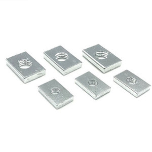 M7 M8M10工場価格ASTM A325 GR A B Cスチールアイアンホワイトブルー亜鉛メッキ亜鉛メッキ長方形スクエアナット - Product Image 2
