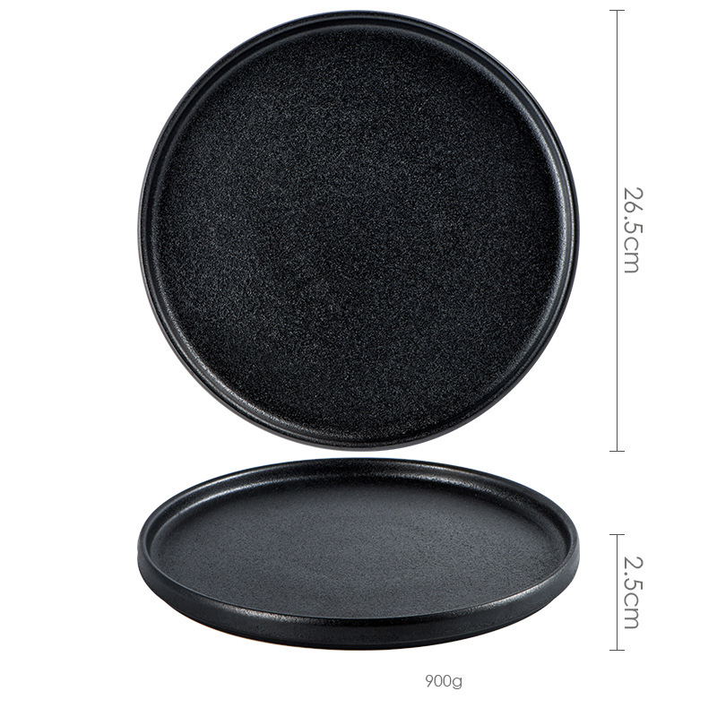 Assiette de 10,5 pouces (noire)