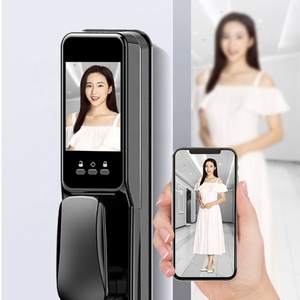 Serratura digitale macchina fotografica Video chiamata impronta di gatto occhi Wifi telefono citofono chiave di sicurezza casa porta intelligente porta porta elettronica - Product Image 2