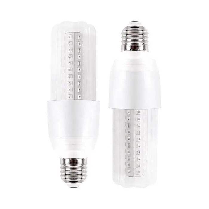 Vendita diretta in fabbrica lampada a risparmio energetico soft white 2700K cover trasparente 9W 12W 15W E27 E26 led mais lampadine