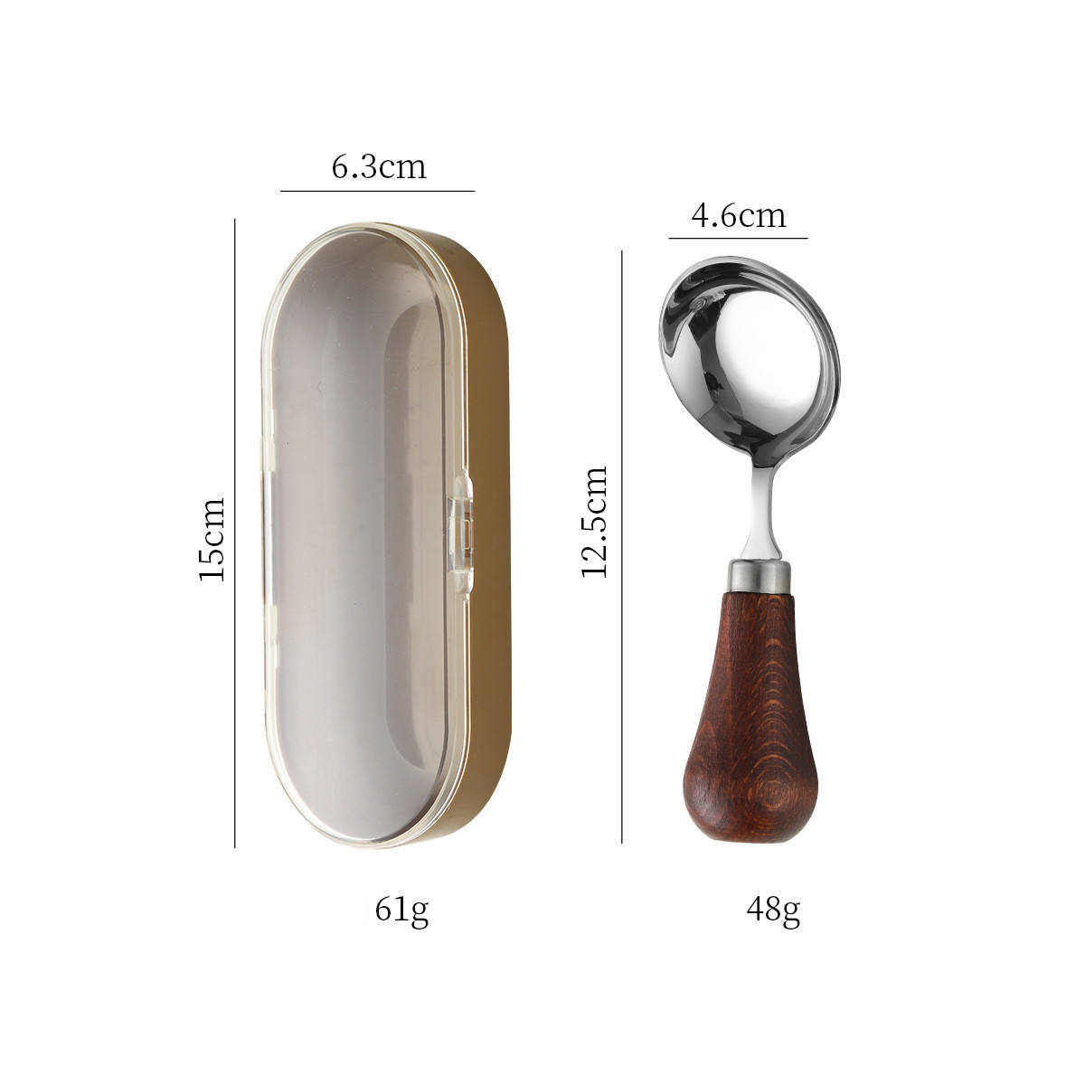 สีน้ำตาลเข้ม+เงิน2 พร้อมเคส