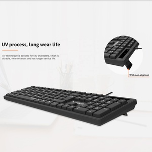 Meetion-teclado MT-K300 con cable, para ordenador de escritorio, oficina, portátil, Universal, USB