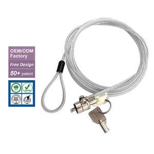 Candado de seguridad para portátil de alta calidad, cierre de cable delgado personalizado, a prueba de fuego, combinación de ordenador con contraseña - Product Image 1