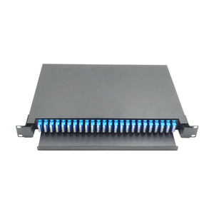 Panel de fibra óptica para montaje en estante, caja de terminales 1U ST FC LC SC tipo cajón 24/48/96 core - Product Image 2