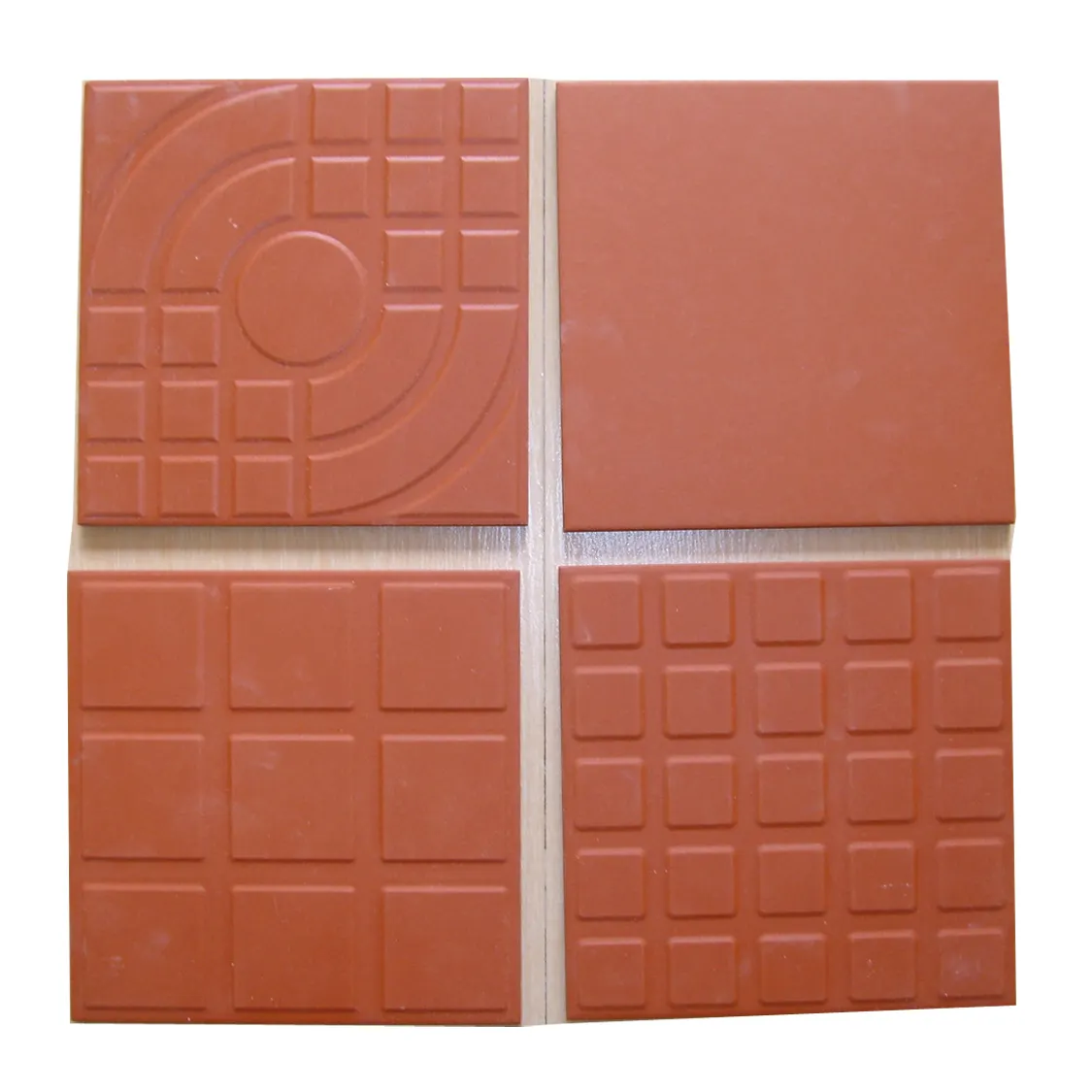 Revestimiento de pared y baldosas de terracota de arcilla roja de 12x12 pulgadas, 300x300 Mm para jardín, interior, exterior, suelo y revestimiento de ladrillo de pared