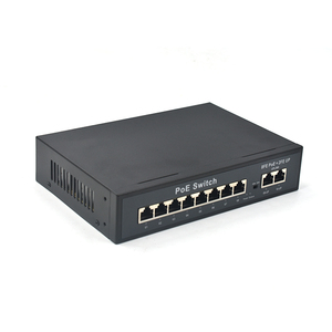 OEM ODM 12V-24V Entrada 48V Salida PoE 10/100Mbps Conmutador PoE de 8 puertos Compatible con IEEE802.3 Af/at 48V Salida PoE para paneles solares - Product Image 2