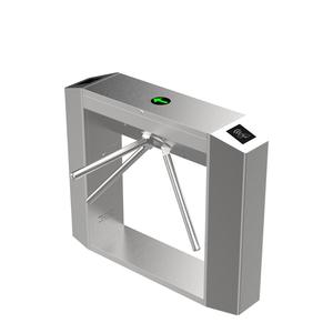 Puerta de barrera de acceso inteligente TCP/IP QR ESD Sistema de torniquete de entrada Precio Control de multitudes Trípode Torniquete