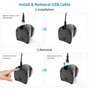 Netum nt1d/2D vuông Máy tính để bàn máy quét đa hướng phẳng Tự động cảm biến cho siêu thị kiểm tra hàng tồn kho bán lẻ - Product Image 3