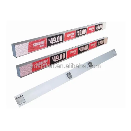 XD Shelf Edge LED Display Screen Supermarkets Screens Stretch LED Bar Display Shelf Stripe Screen for Advertising