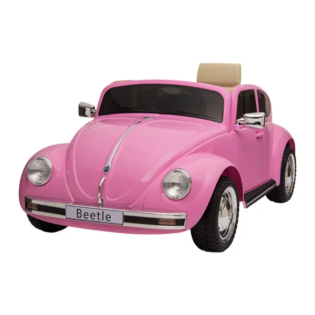 Clássico rosa elétrico crianças carro elétrico licenciado passeio no brinquedo do carro 12v bateria passeio no carro para meninas