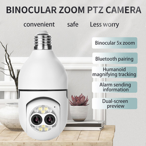 4MP Indoor Dual Lens Glühbirnen kamera Drahtlose Sicherheit 360-Grad-Panorama Wifi Bulb Dome-Buchse PTZ-Netzwerk IP-Kamera H.265 - Product Image 5