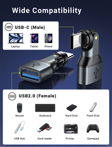 USB C型适配器 | 将USBC端口转换为USB-A端口充电转换器适配器，带Type-C & Micro & iOS磁性尖端 - Product Image 2
