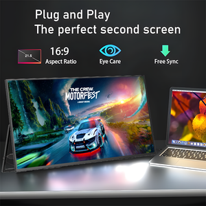 Eimio Custom 21.5&quot; Full Type-C Connectivity MI HD <strong>Built</strong>-<strong>in</strong> Speakers Perfect On-the-Go Viewing Gaming Portable <strong>Monitor</strong> With1080P