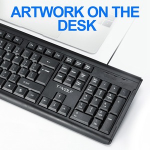 La tastiera personalizzata T15 monitor portatile design a prova di fuoriuscita tastiere per affari con touchpad - Product Image 3