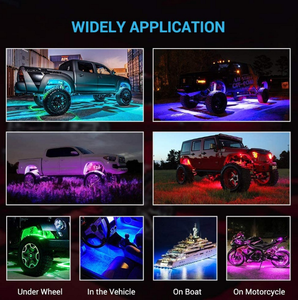 Kablosuz kontrol 60W 4 Pod RGB LED kaya işıkları kamyon vücut Glow altında Neon Led ışık Pod Jeep Off-Road ATV SUV motosiklet - Product Image 4