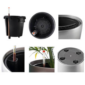 10-inch Polypropylene Self Watering <strong>Planters</strong> with Water Level Indicator Disco Ball <strong>Planter</strong> - Product Image 4