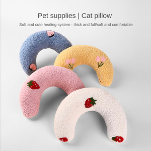 ShengfengU字型ペットおもちゃ枕ぬいぐるみ犬と猫と犬のためのプリントパターンの猫枕 - Product Image 2
