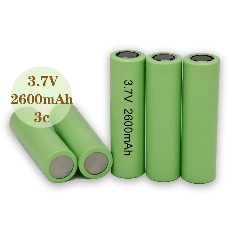 New18650 3.7v 2600mah 3c Batterie au lithium Capacité suffisante cellule cylindrique batterie lithium-ion NCM 18650 cellules de batterie