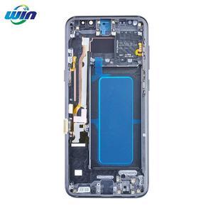 S8ทดสอบ100% ชิ้น + สำหรับ Samsung Galaxy S8 Plus จอแสดงผล LCD แบบสัมผัสแผงดิจิไทเซอร์ G955 G955F G955FD หน้าจอพร้อมกรอบอะไหล่