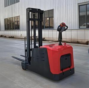 ウォーキングスタッカーパレットフォークリフト1.5トン<span class=keywords><strong>2</strong></span>トンモバイルリチウム電気ミニ半自動油圧小スペース使用