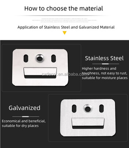 Rustless Stainless Steel Metal Clip WPC Wall <strong>Cladding</strong> <strong>Fixing</strong> Interlocking Clamps PVC Ceiling Clips for Decorative Panels Buckle - Product Image 5