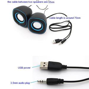 Mini altavoz portátil con cable USB 2,0, amplificador con subwoofer, 5,1 - Product Image 3