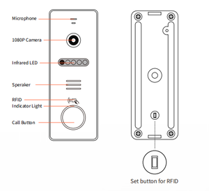 Tuya Smart Villa Solution Wifi Video Doorbell with <strong>Monitor</strong> Color <strong>Camera</strong> and Night Vision Smart <strong>Intercom</strong> <strong>System</strong> - Product Image 6