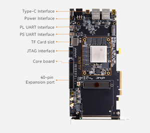 Scheda di sviluppo ALINX Z7-P FPGA Xilinx ZYNQ UltraScale + MPSoC XCZU7EV Kit di valutazione AI 8GB DDR4 8GB eMMC PCIE 3.0x8 FMC - Product Image 3