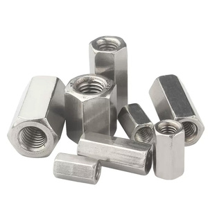<strong>M3</strong> M6 M8 M12 3/8 Steel Zinc-plated Long Nuts DIN 6334 Extended Hexagon and Round <strong>Coupling</strong> Nuts - Product Image 6