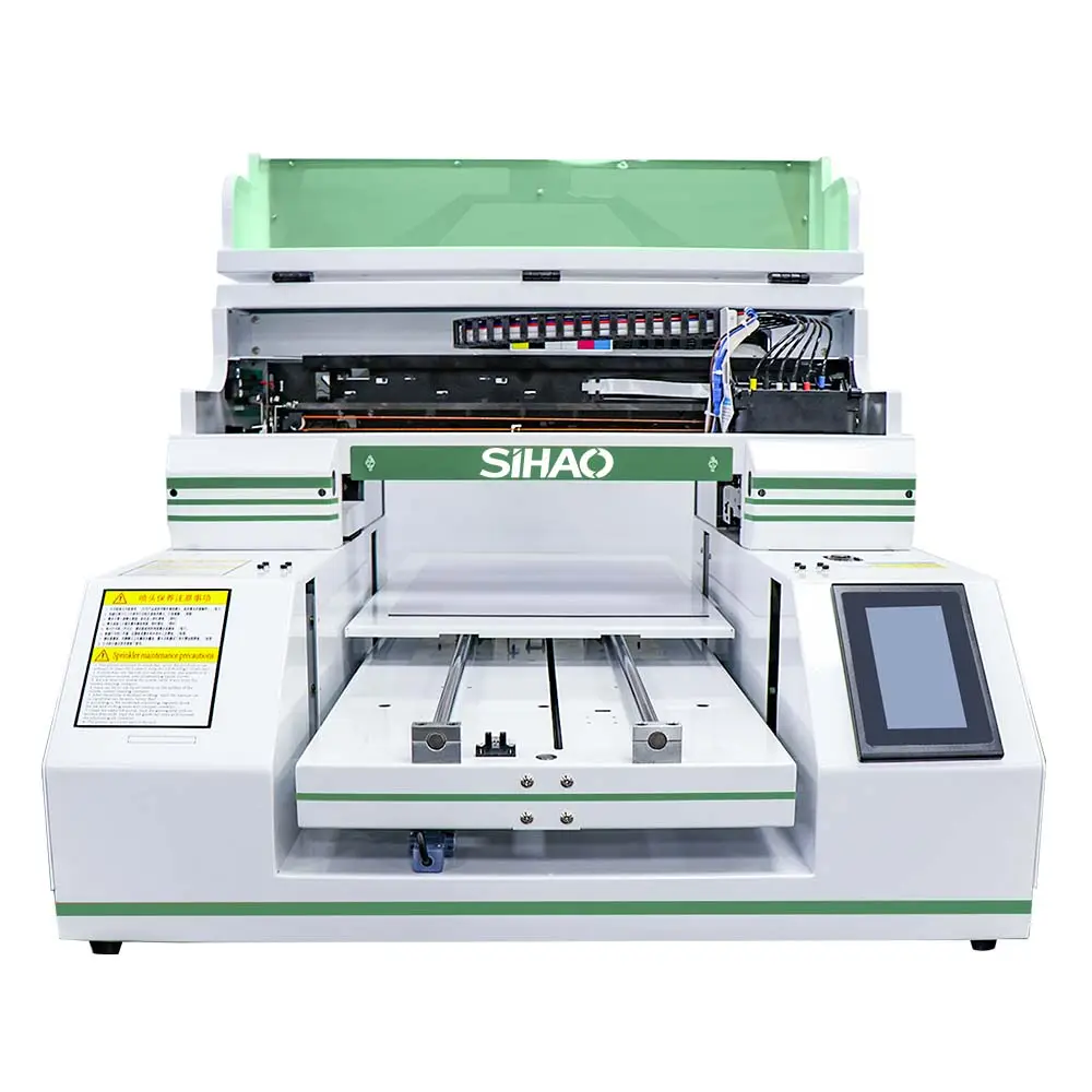 آلة طابعة نافثة للحبر للطباعة بالأشعة تحت البنفسجية من SIHAO مع شهادة CE ، آلات متجر الطباعة الرقمية من الصين