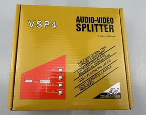 Vsp4av Distributor <strong>Av</strong> Divided Into Four 1 in and 4 Out Audio and Video Distributor <strong>Av</strong> Red Yellow and White Screen <strong>Splitter</strong> - Product Image 1