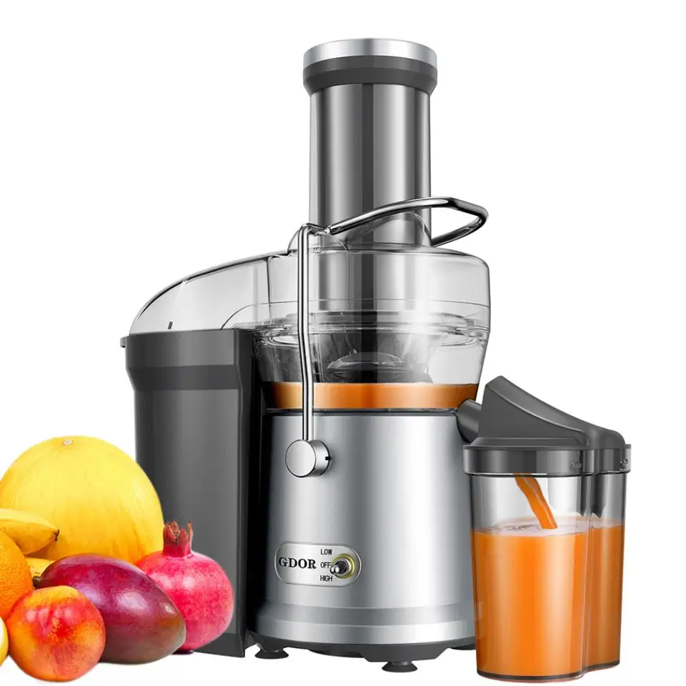 3.2 Inch Big Mouth Healnitor Juice Extractor Full Copper Motor Titanium-Plated Filter Fruits and Veggies Juicer Machine