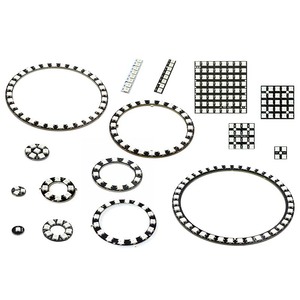 Modulo pannello lampada LED 1/3/4/7/8/12/16/24 Bit WS2812 5050 RGB