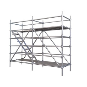 Andamio de bloqueo de anillo HDG, Material de construcción de acero, sistema basado en andamio, Ringlock, en construcción