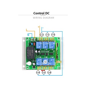 Fernsteuerungsschalter 6CH RF-Fernsteuerungsset Sender- und Empfängermodul Lichtsteuerungsschalter - Product Image 4