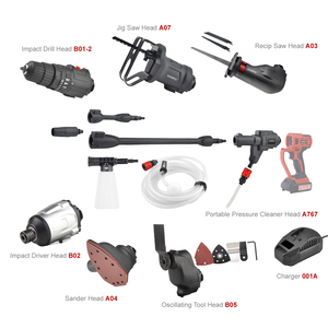 20V All-In-One <strong>Multi</strong> <strong>Function</strong> Cordless <strong>Tool</strong> Combo Kit with Quick Change Connection Power <strong>Tool</strong> Set - Product Image 3