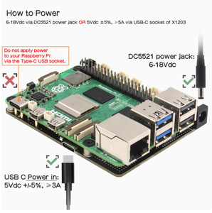 <strong>Raspberry</strong> <strong>Pi</strong> 5 5B UPS <strong>Power</strong> Management Expansion Board X1203 Intelligent Uninterruptible <strong>Power</strong> Supply Module Seamless Switching - Product Image 4