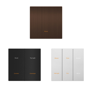 Avrupa tarzı kapalı duvar akıllı anahtar <span class=keywords><strong>knx</strong></span> anahtarı duvar akıllı anahtar bağlantı odası kontrol ünitesi - Product Image 3