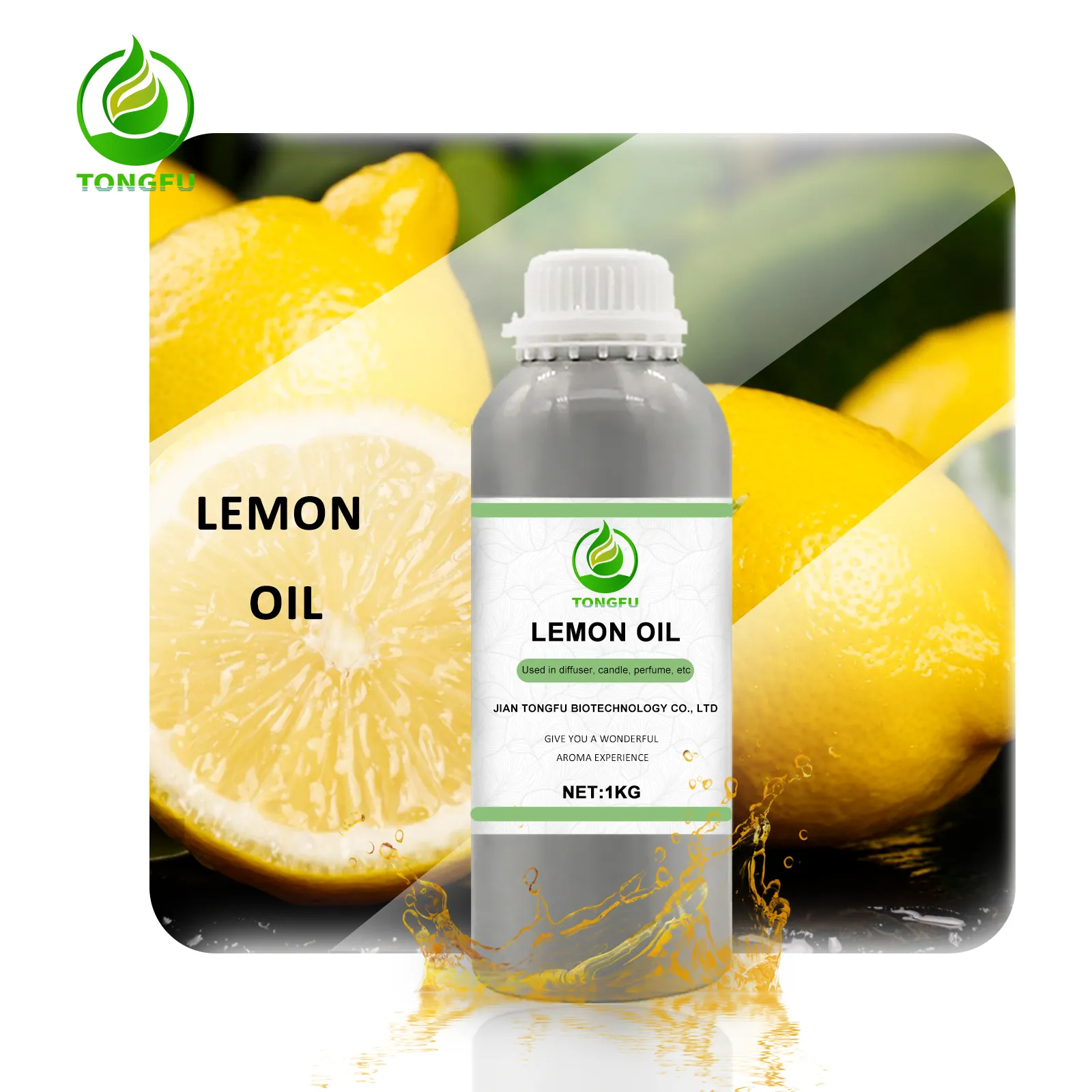 Precio al por mayor, Etiqueta Privada, aceite esencial 100% puro, aceite de limón, utilizado en jabones, velas y aromaterapia, aceite esencial de limón