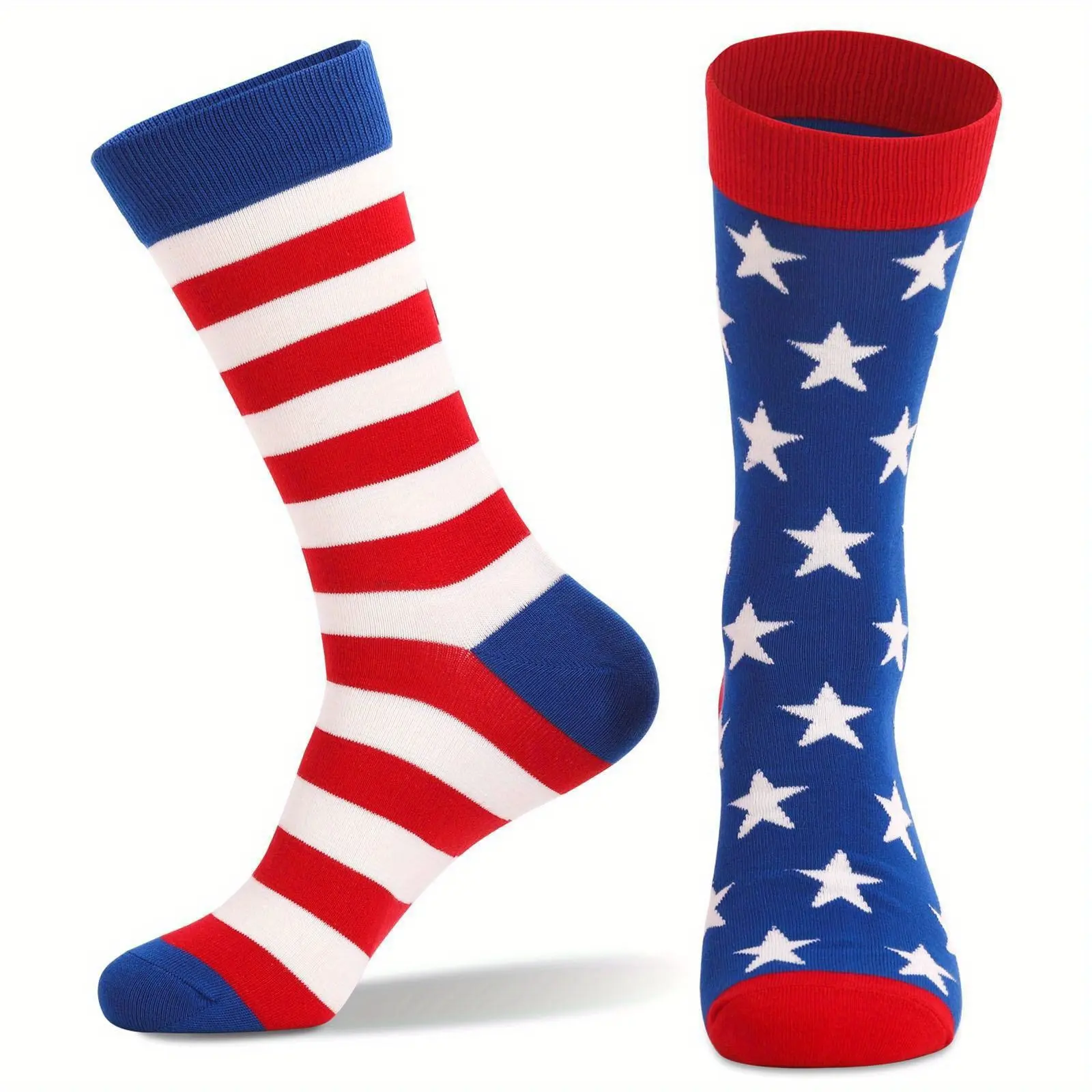 미국 독립 기념일 국기 남자 양말 로고 맞춤형 양말 남녀 공용
