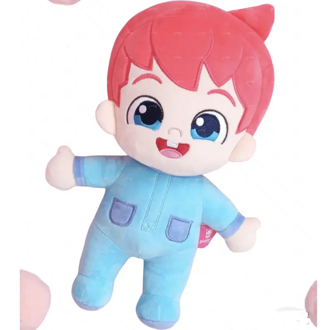 Muñeca bebé personalizada, regalos para niñas, juguetes de peluche, muñecas de anime suaves, regalos para bebés, niñas y niños, rosa, 8 pulgadas, MOQ bajo